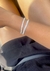 Pulseira zircônias baguete cristal - Azevedo Acessórios