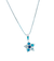 Colar estrela pedras azuis - comprar online