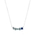 Colar pedrarias azul - comprar online