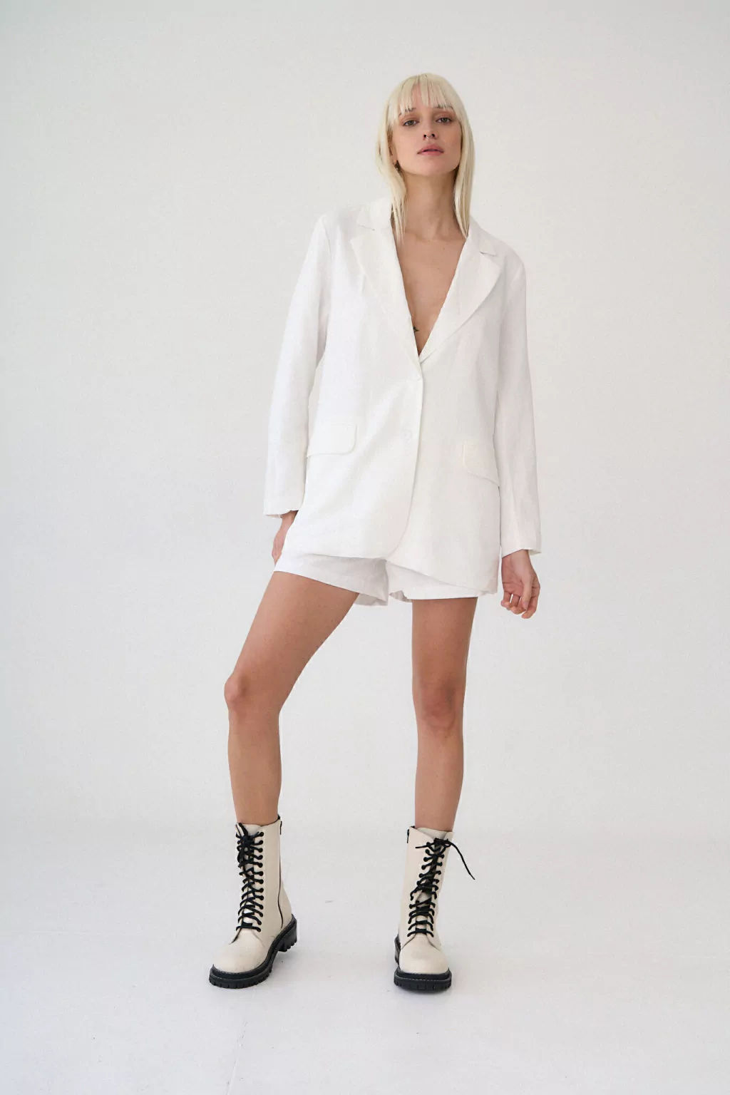 Blazer Cry SS24 Lino Blanco