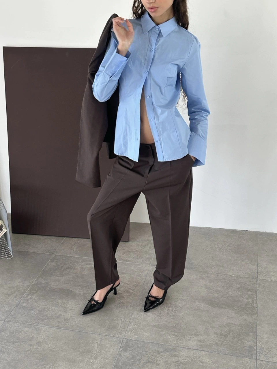 FW25 Pantalón The Classic Slacks Chocolate (AW25CO39-A)