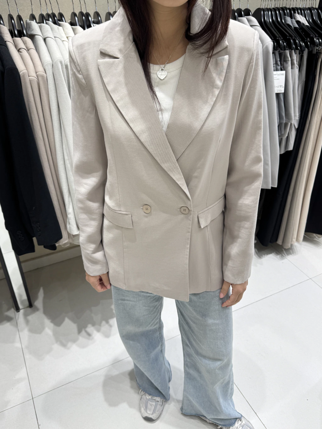 Blazer Paris Cupro Beige SS25