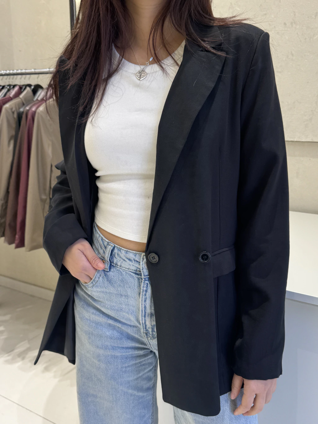 Blazer Paris Cupro Negro SS25