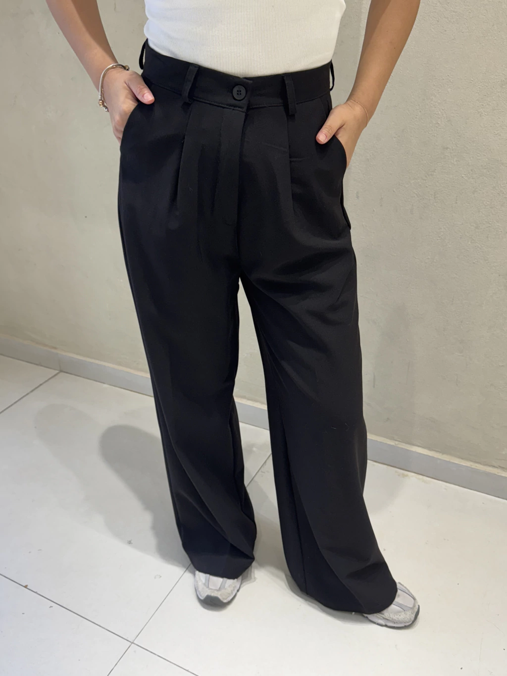 Pantalón Lily 1 Pliegue SS25 Negro