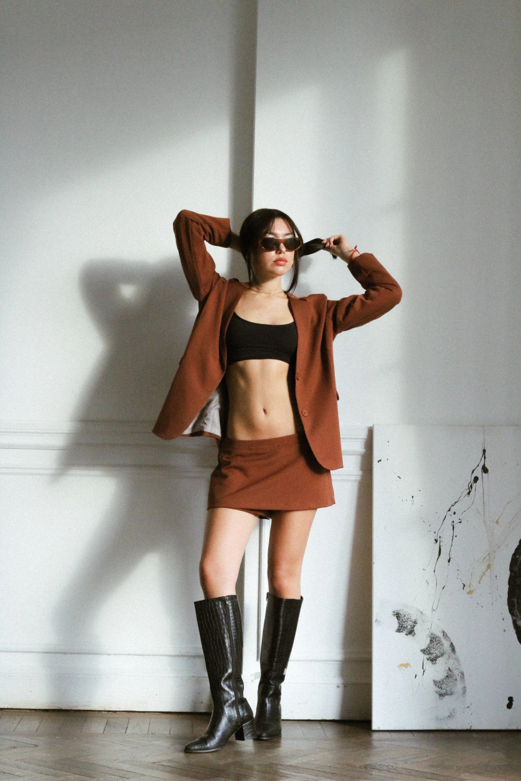 Skort Mini FW24 Marrón