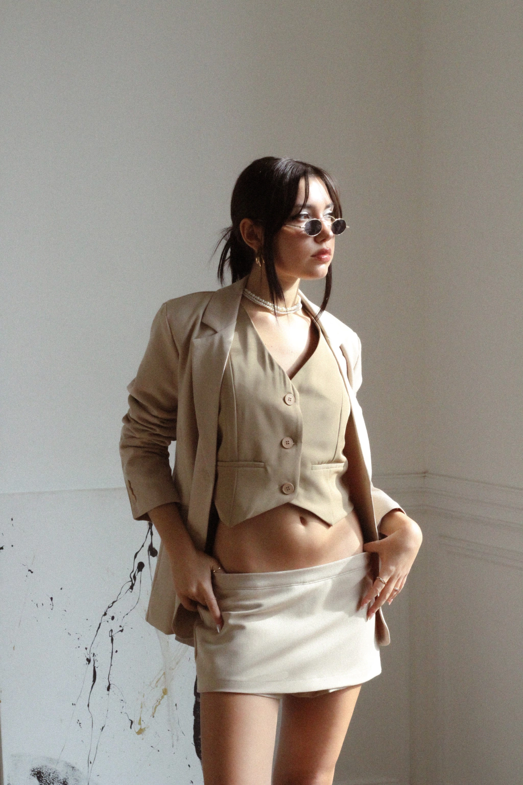 Skort Mini FW24 Beige