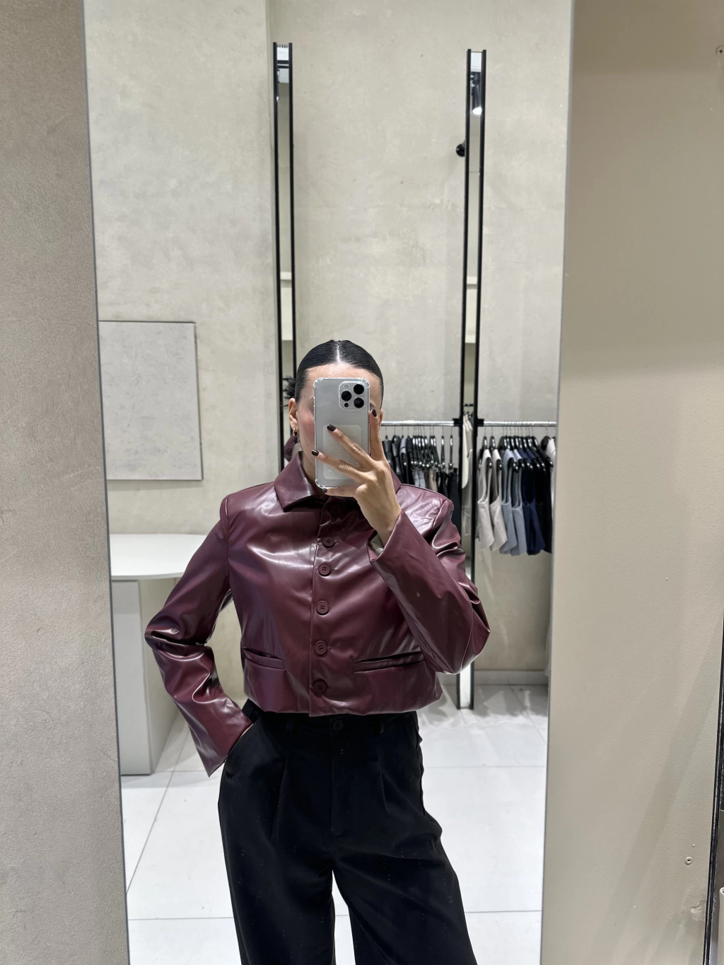 FW25 Jacket Slide Bordó (AW25CO18)