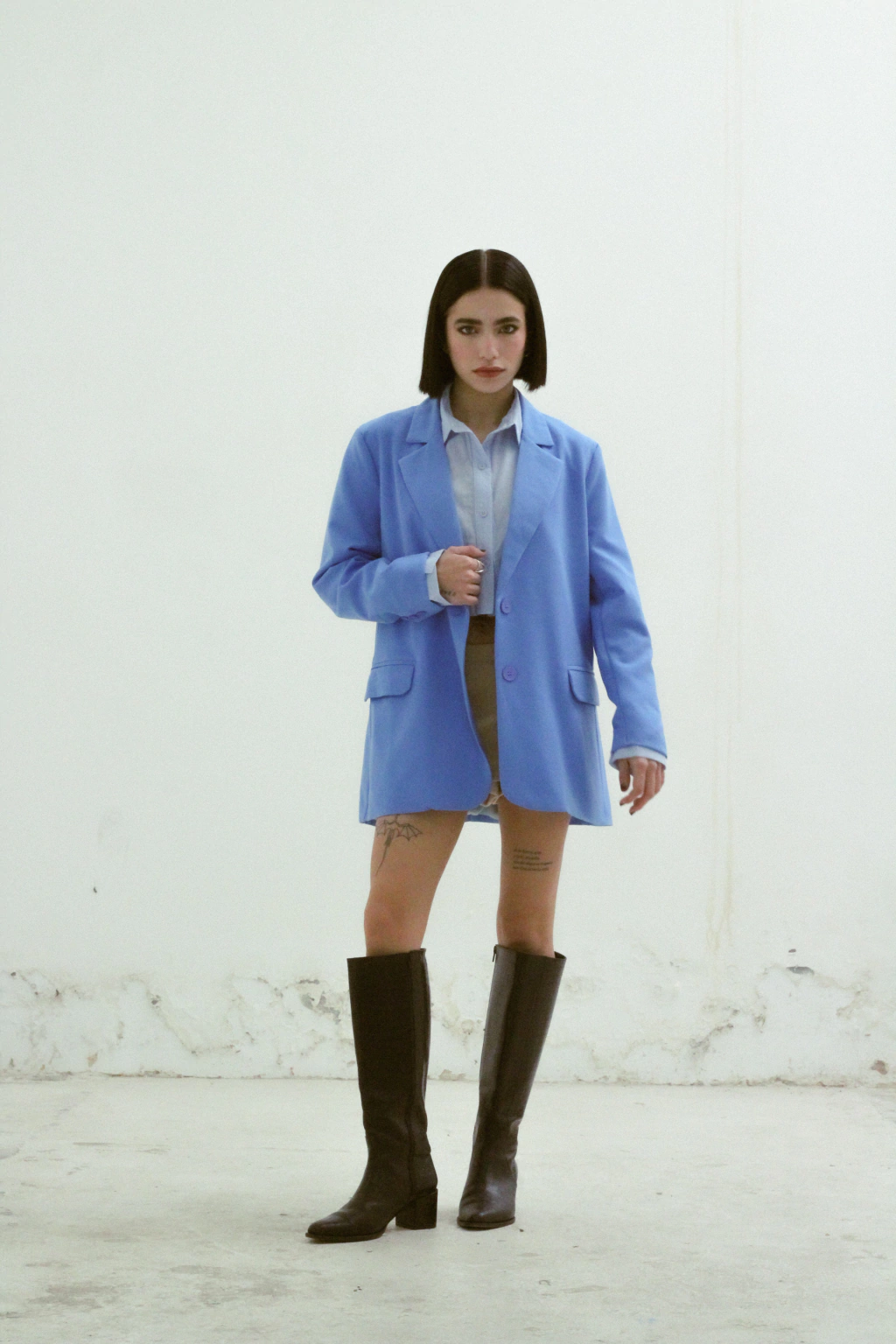 Blazer Roma sin Hombreras FW24 Celeste