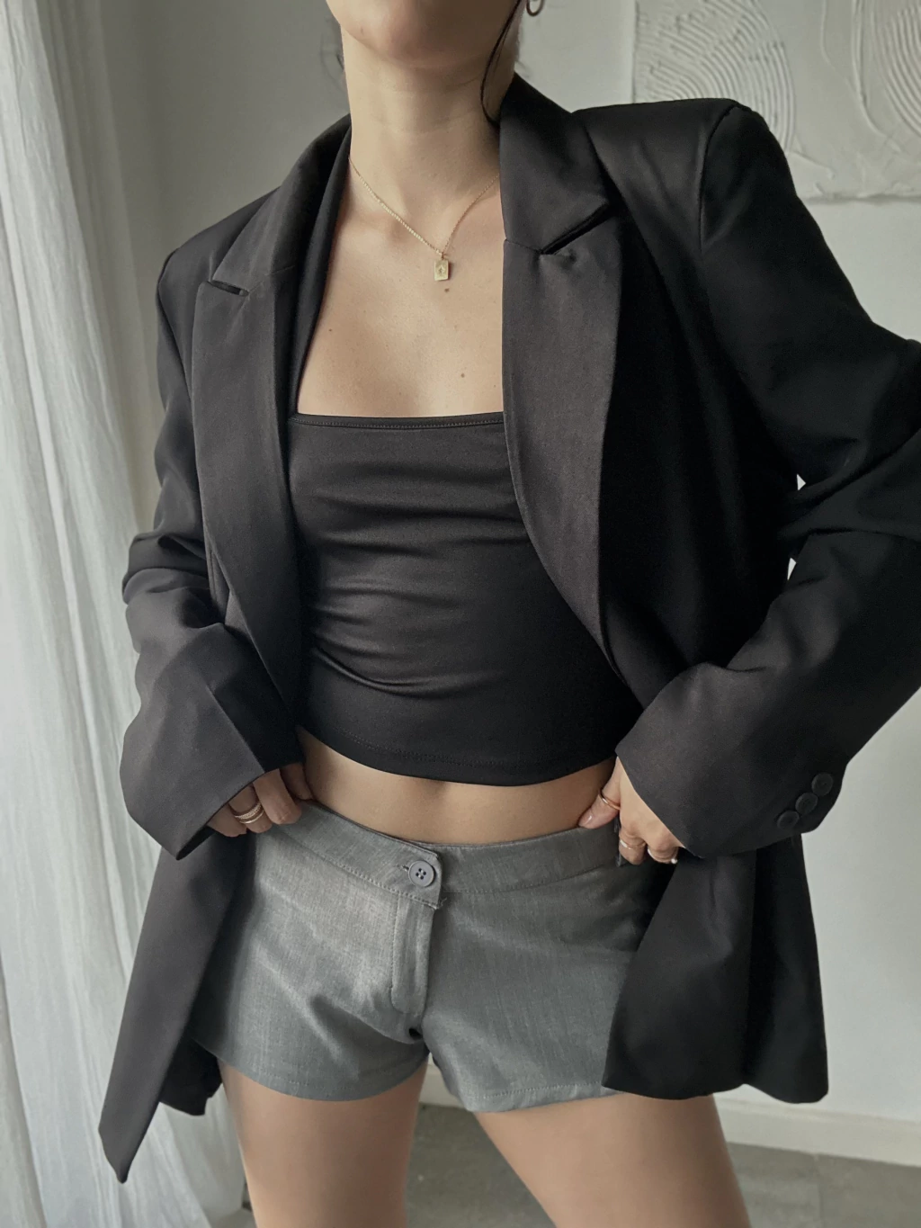 FW25 Micro Short Sastrero Gris (AW25CO14)