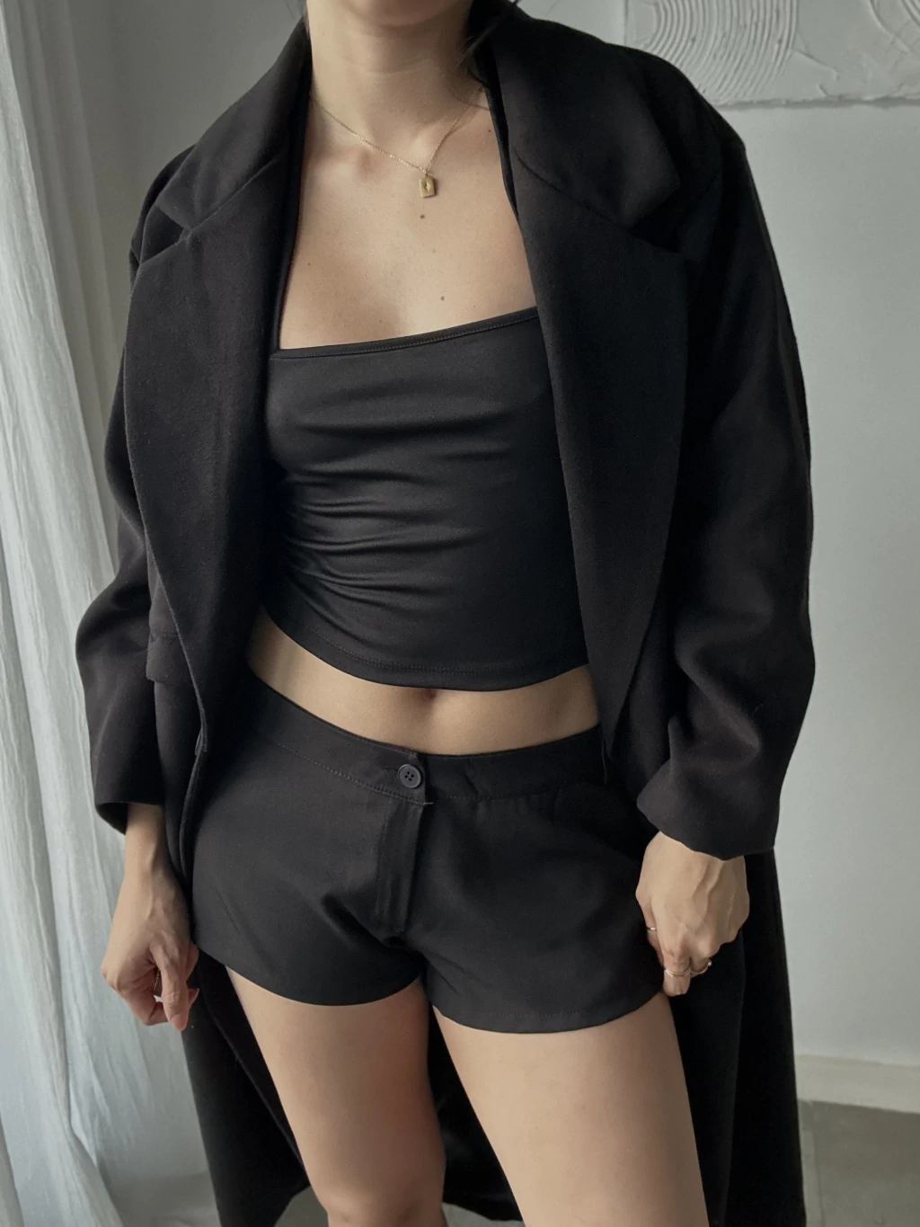 FW25 Micro Short Sastrero Negro (AW25CO14)