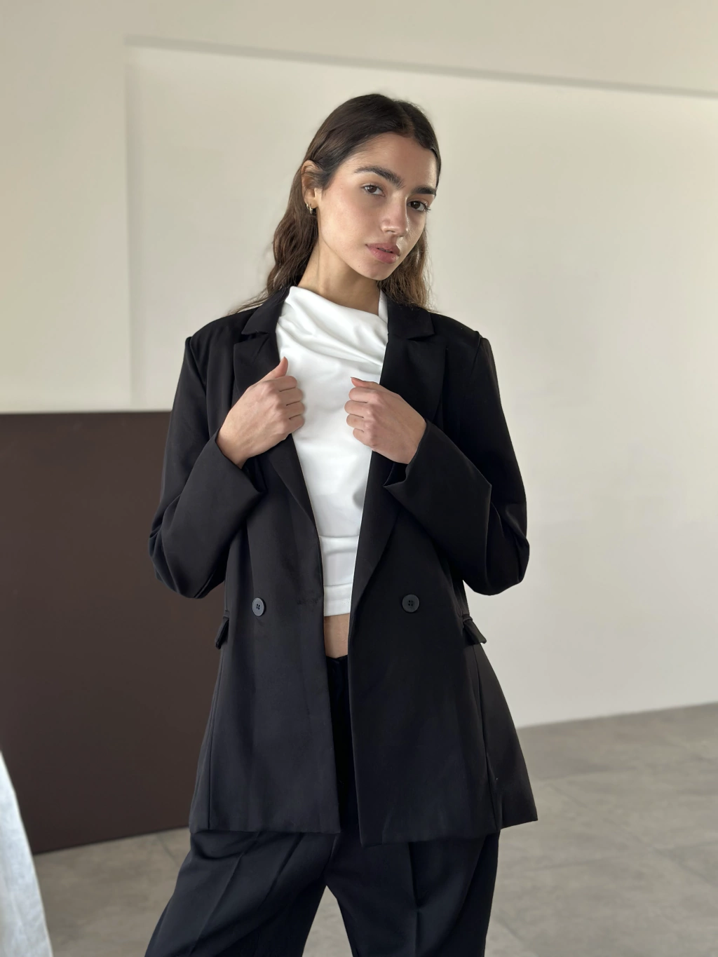 FW25 Blazer Jackie Negro (AW25CO28-MM)