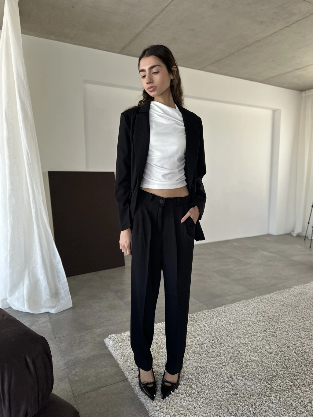 FW25 Pantalón Sleek Negro (AW25CO33-MM)