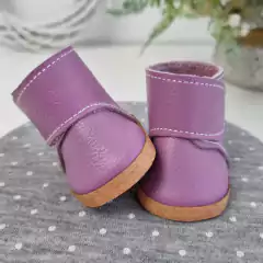Botinha Cano Alto 5cm - Violeta