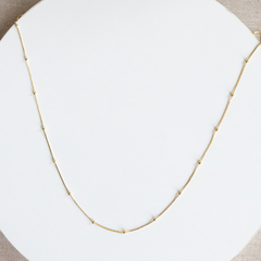Colar Longo Veneziana e Bolinhas Banhado à Ouro 18k - Ei, Guapa! | Pulseiras, chokers, tornozeleiras e acessórios