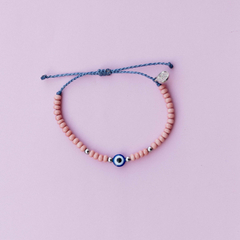 Pulseira Olho Grego Miçangas (rosa) na internet