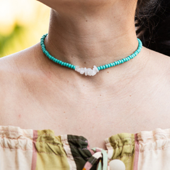 Choker Quartzo Branco