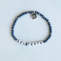 Pulseira Personalizada Azul Jeans