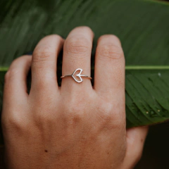 Anel Rabo de Baleia / Sereia Prata 925