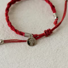 Pulseira Vermelha Trançada - comprar online
