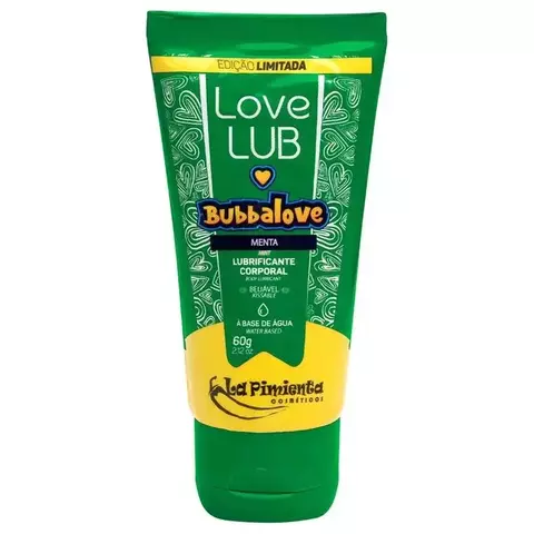 Lubrificante Love Lub Bubbalove Menta 60G La Pimienta
