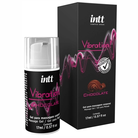 VIBRATION - Vibrador Líquido em Gel - INTT - Sabor CHOCOLATE