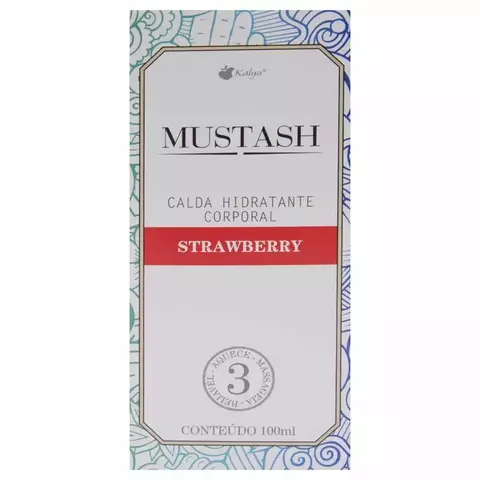 Mustash Calda Comestível & Hidratante 100Ml Kalya - STRAWBERRY