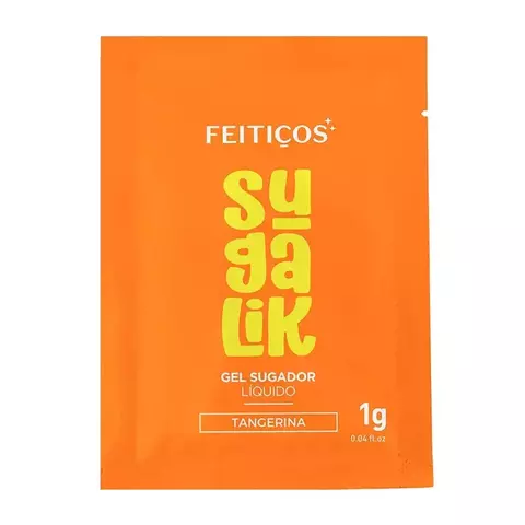 SUGALIK SUGADOR LÍQUIDO COMESTÍVEL - TANGERINA - COM EXTRATO DE JAMBU 15G FEITIÇOS AROMÁTICOS