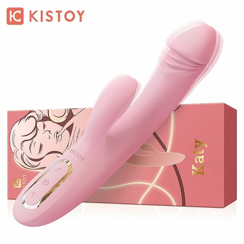 Vibrador de Ponto G e Clitóris - Katy - Kisstoy