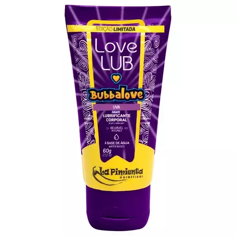 Lubrificante Love Lub Bubbalove Uva 60G La Pimienta