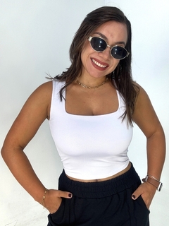 Cropped Decote Quadrado Felipa