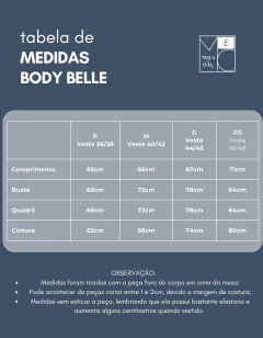 Body Regata Decote V Belle Branco - comprar online