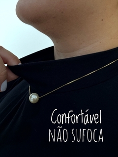 Imagem do Blusa Regata Com Gola Preta Dalila