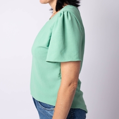 Blusa de Manga com Pregas na internet