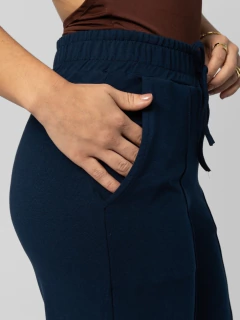 Calça Pantalona de Moletinho Ale Azul