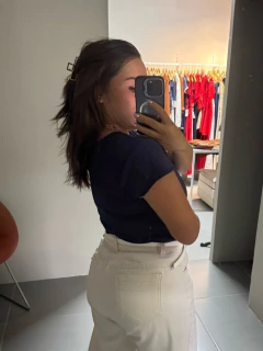 Blusa Decote V Jade Azul na internet