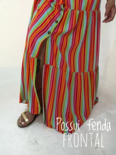 Vestido Longo Listrado - comprar online