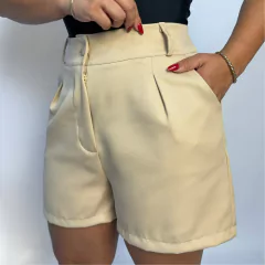 Shorts Alfaiataria Romênia Nude - loja online