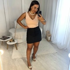 Shorts Saia Alfaiataria Ayla Preto