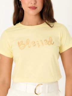 T-Shirt Blessed Amarela