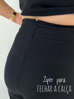 Conjunto de Calça e Colete Polly Preto - loja online