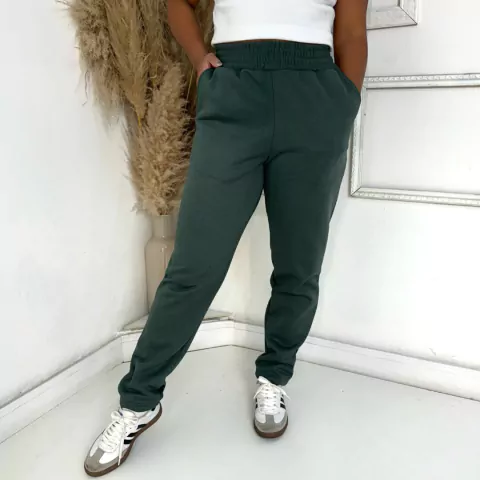 Calça Moletom Reta Verde