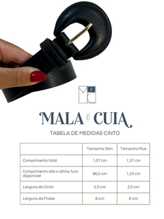 Cinto Fivela Meia Lua Preto - loja online