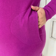 Blusa de Tricot Plus Size Fúcsia na internet