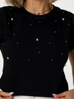 Blusa Muscle Tee Aplicações Preta - comprar online
