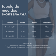 Shorts Saia Alfaiataria Ayla Preto - loja online