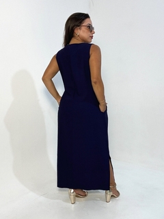 Vestido Midi Regata Jermaine Azul na internet