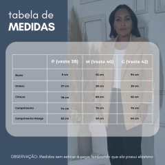 Blazer Acinturado Alongado Martina - loja online