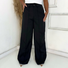 Calça Pantalona Alfaiataria Preta