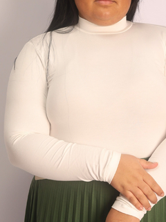 Blusa Manga Longa Gola Alta Leonor - loja online