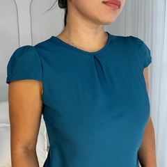 Blusa Leticia Azul Petróleo - comprar online